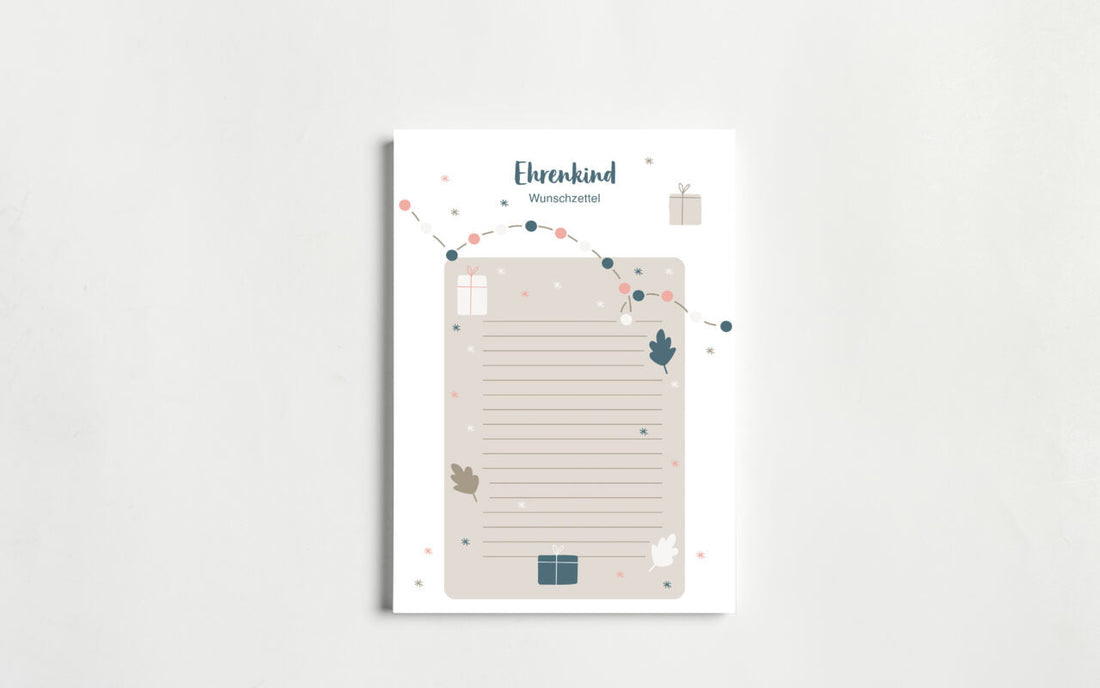 Zeit für Weihnachtswünsche: Dein Wunschzettel zum Download