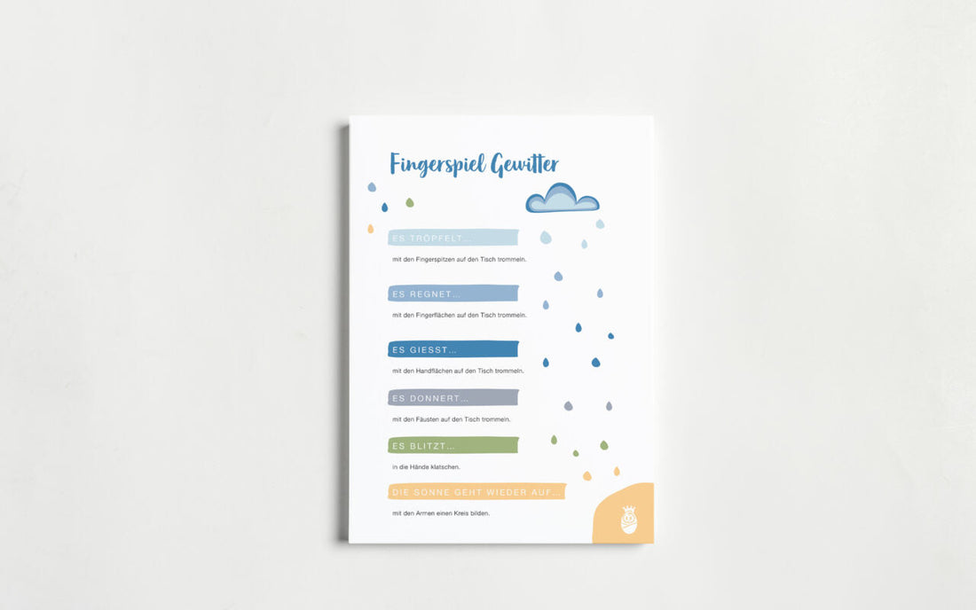 Fingerspiel: Gewitter