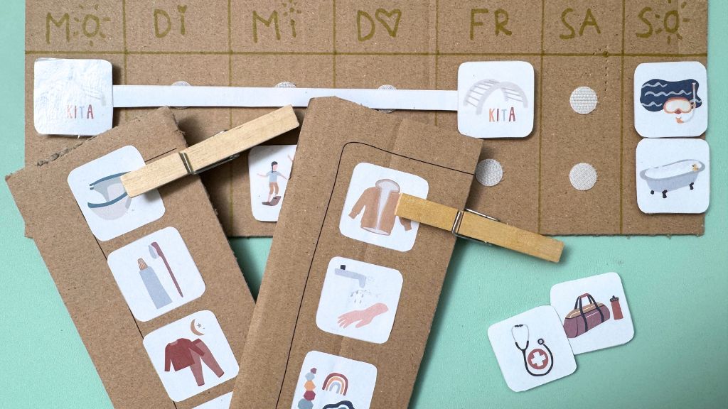 Titelbild Routineplaner für Kinder basteln.