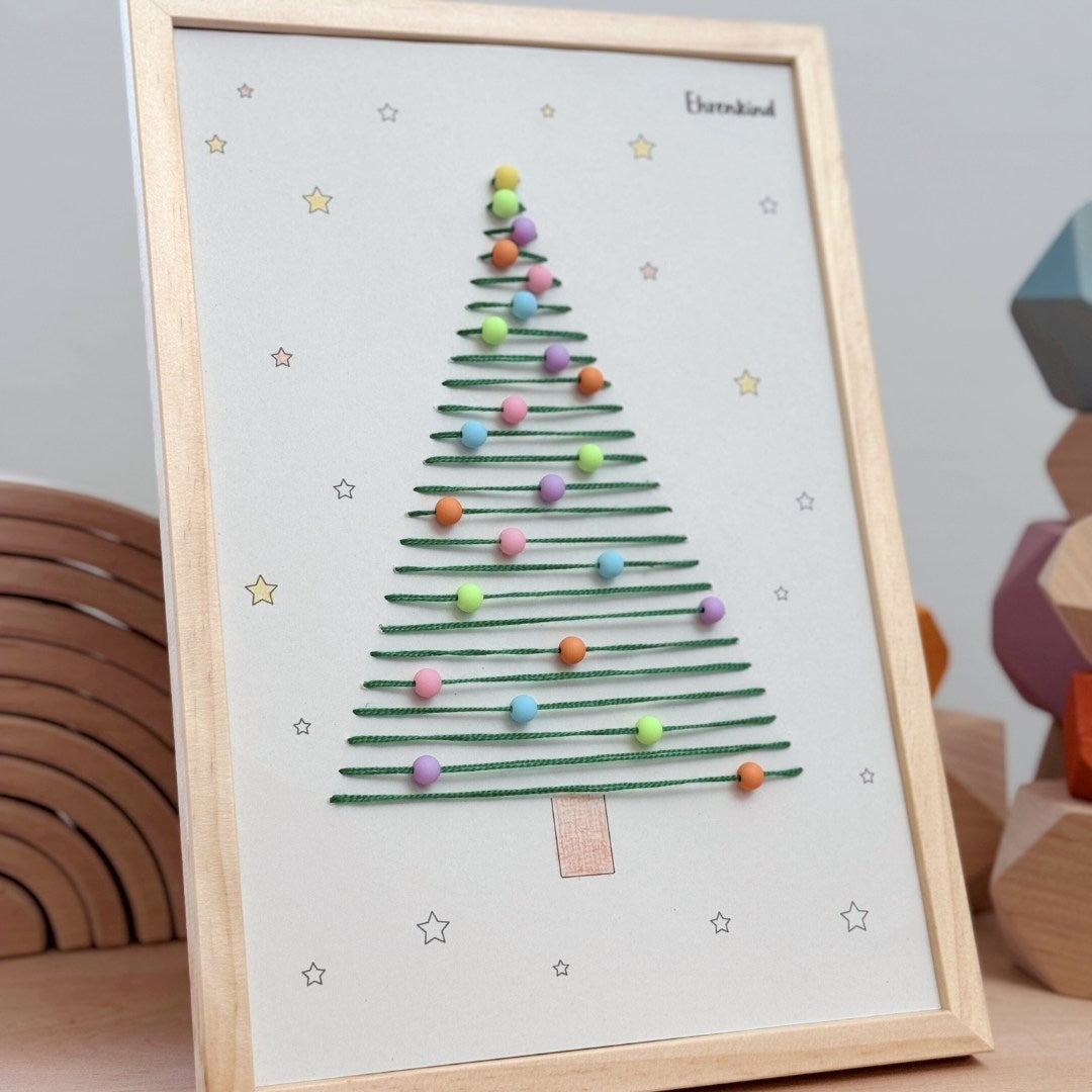 Titelbild Adventskalender mit Kindern basteln. 