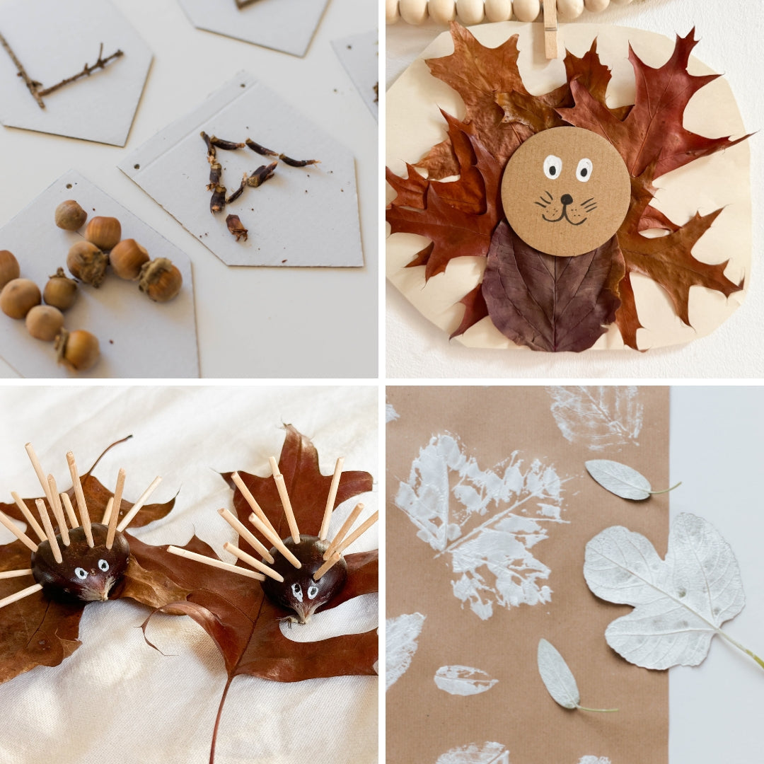 Herbst-Deko basteln mit Kindern.