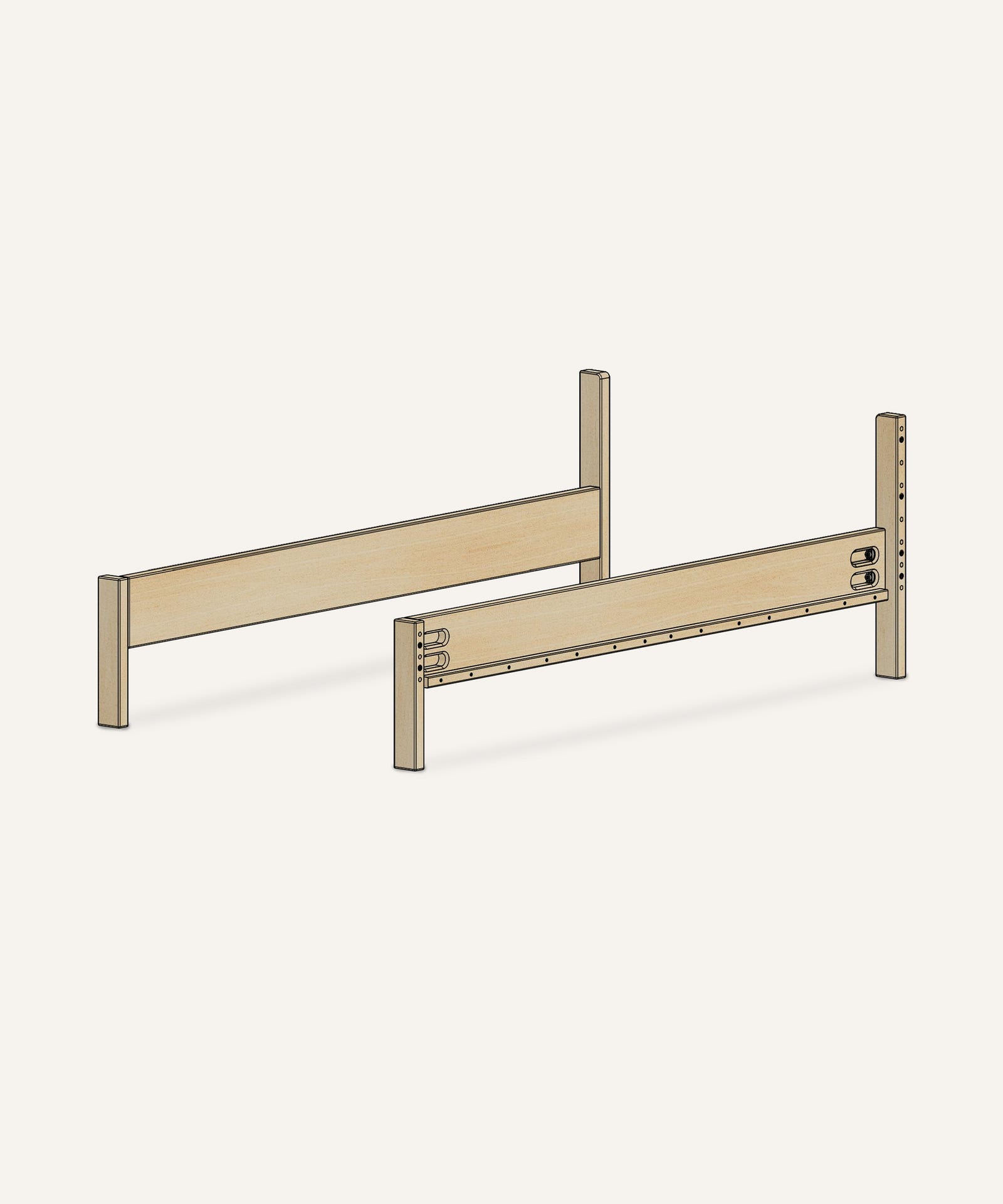 Rückbau-Set Familienbett  |  Kiefer