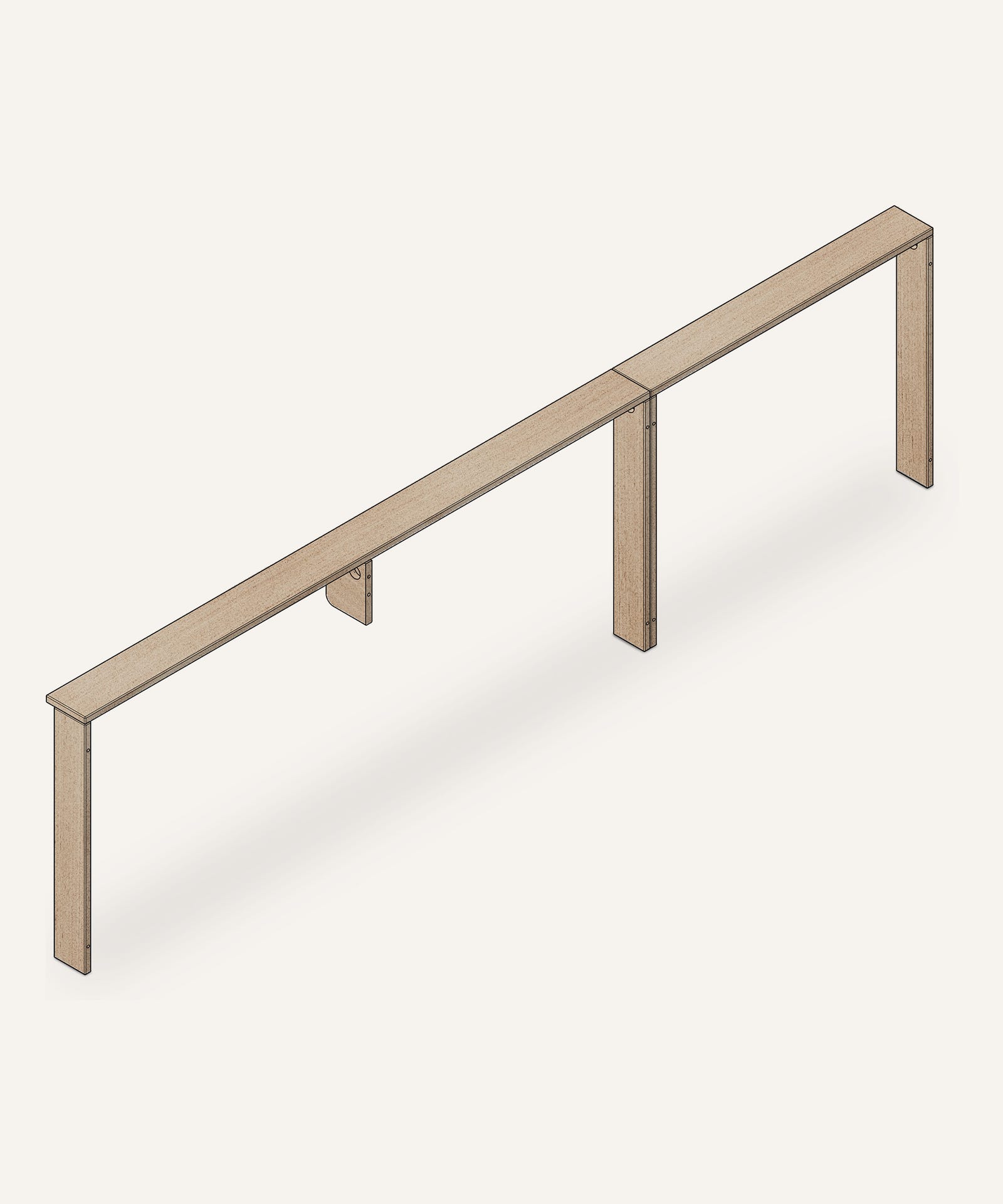 Ablage Familienbett  |  Birke