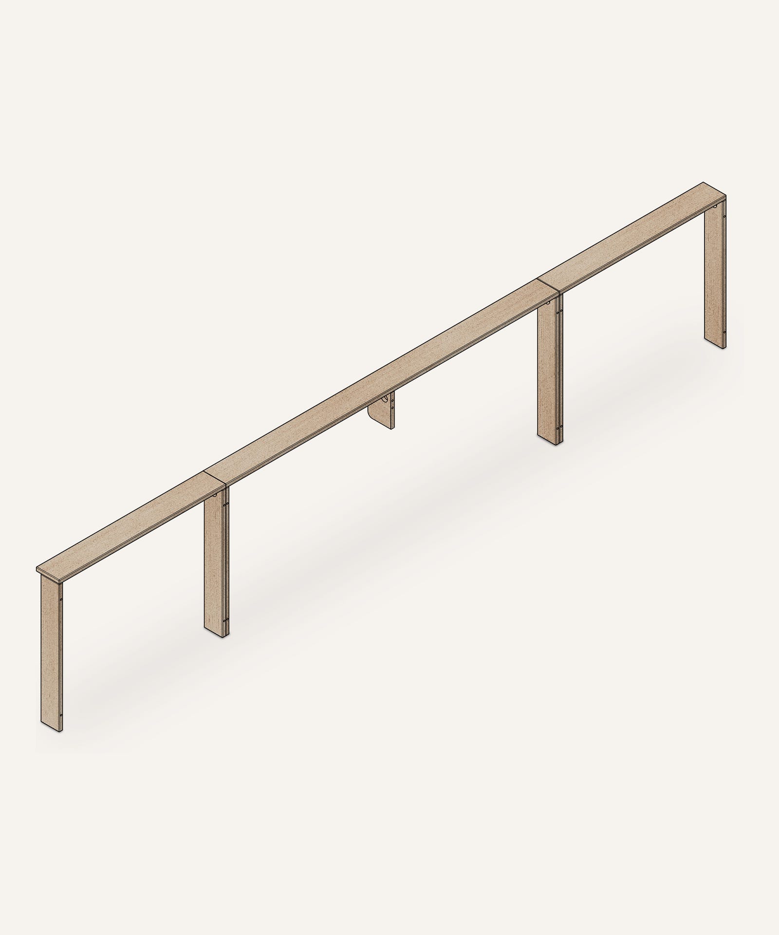 Ablage Familienbett  |  Birke