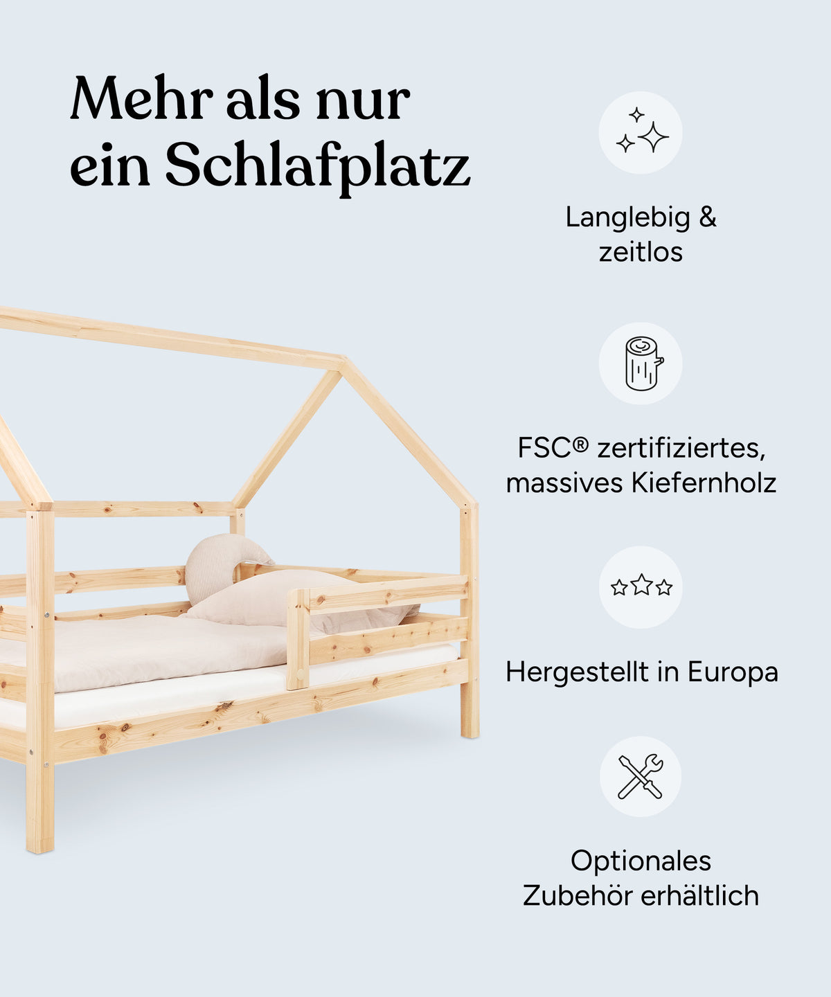 Hausbett Sona Kiefer Natur