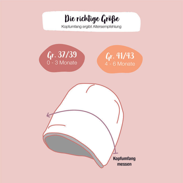 Baby-Walkmütze | Jeansblau | 41/43