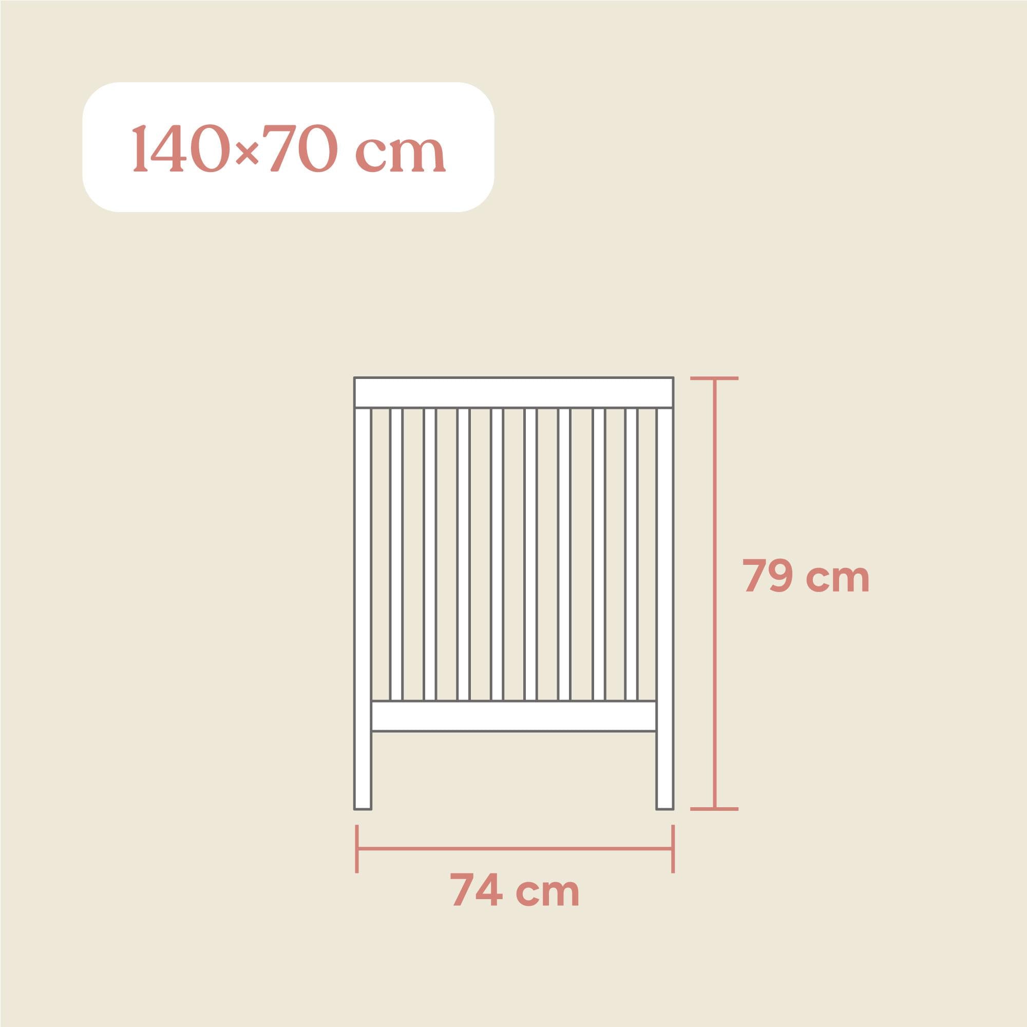 Babybett Pur Schublade | 70x140 cm