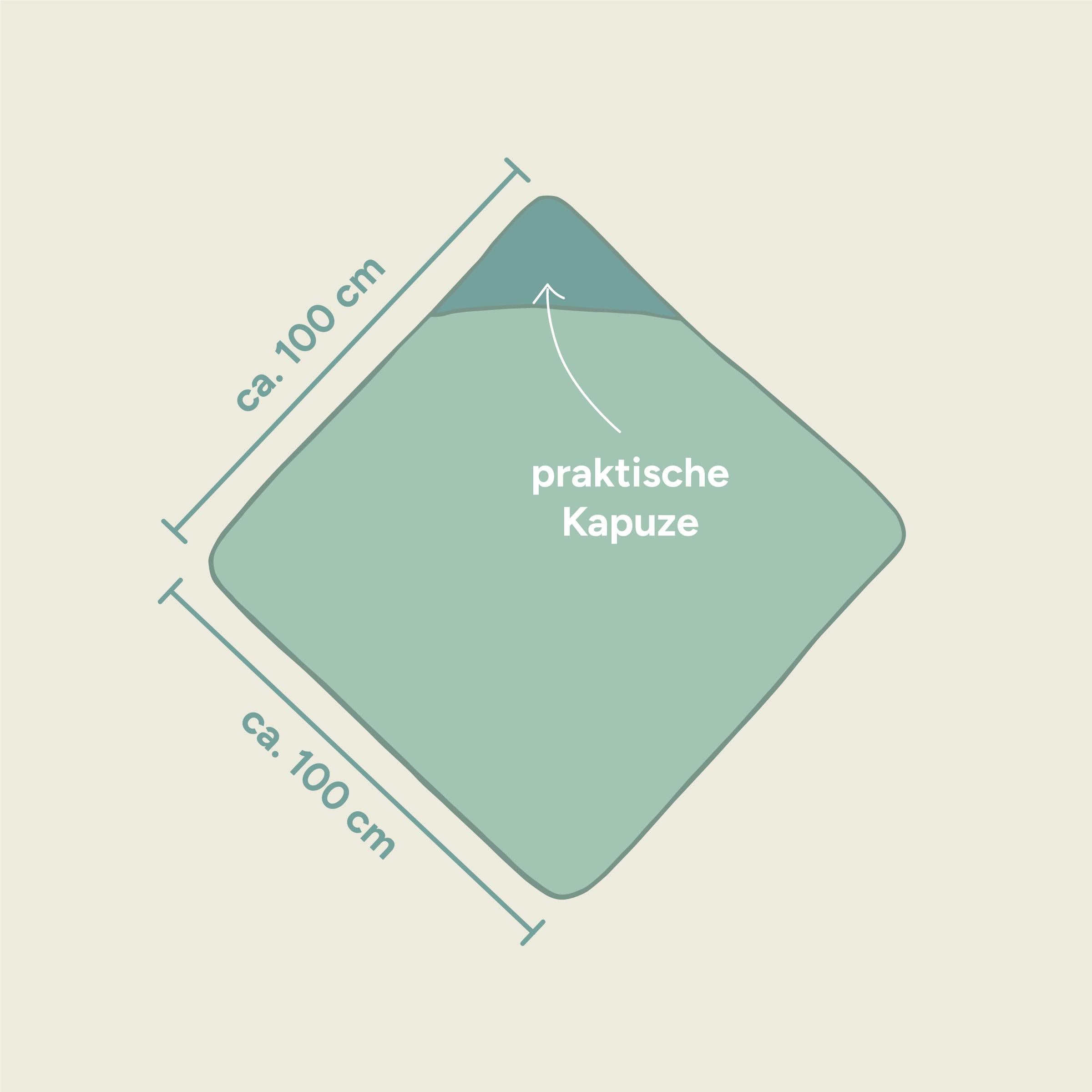 Kapuzenhandtuch | 100x100 cm | Jade