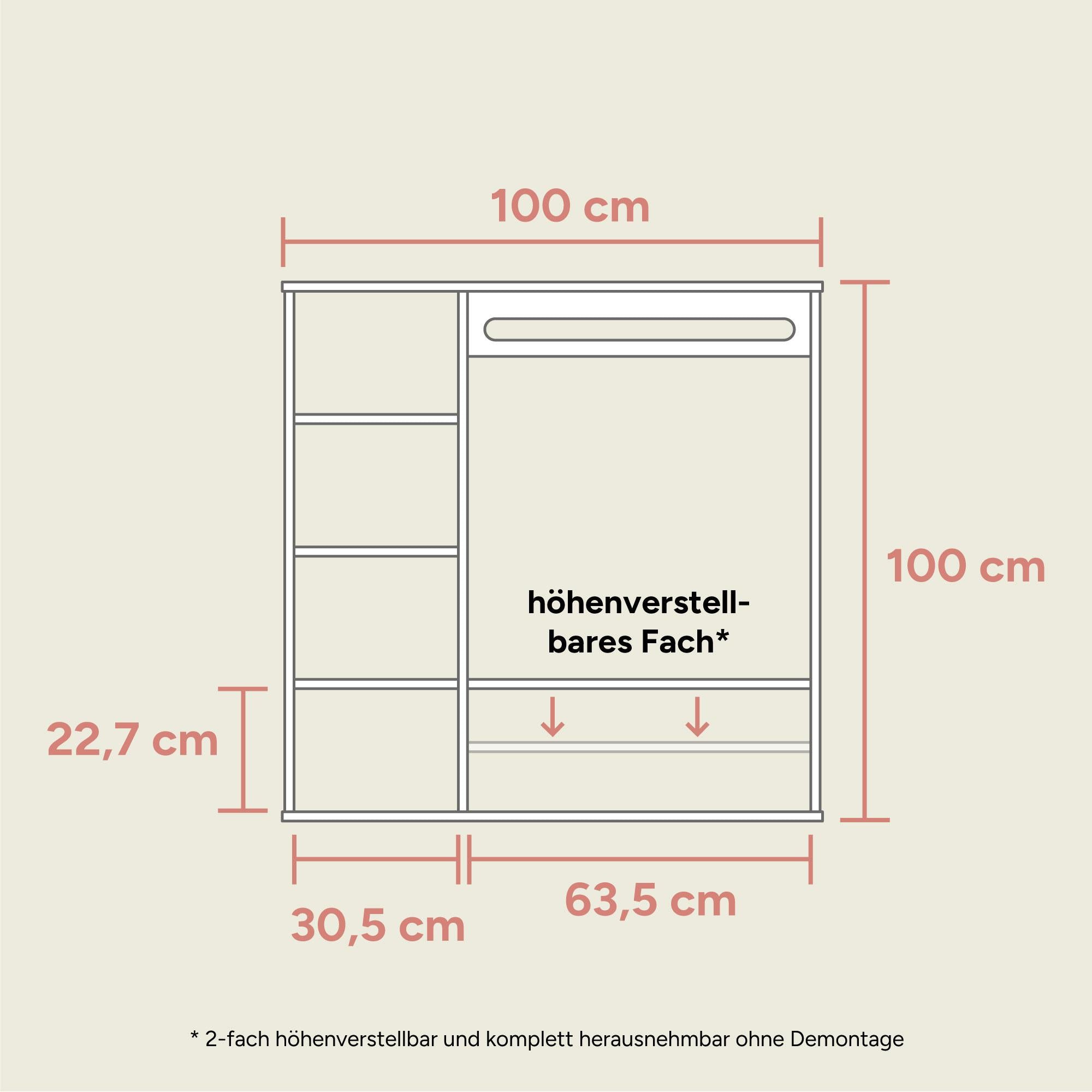 Montessori-Kleiderschrank | Kiefer Natur
