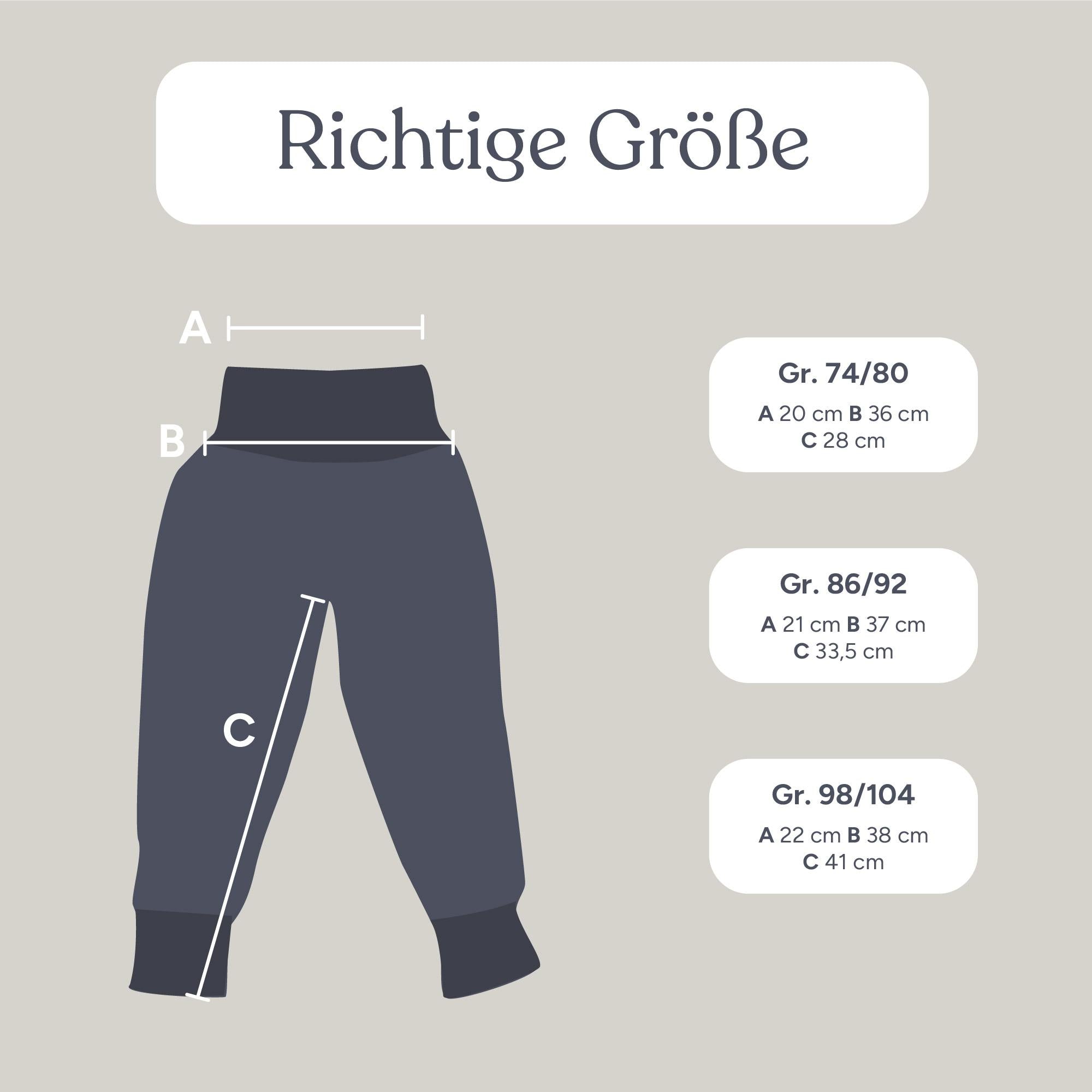 Walkhose mit Bündchen | Natur | 86/92