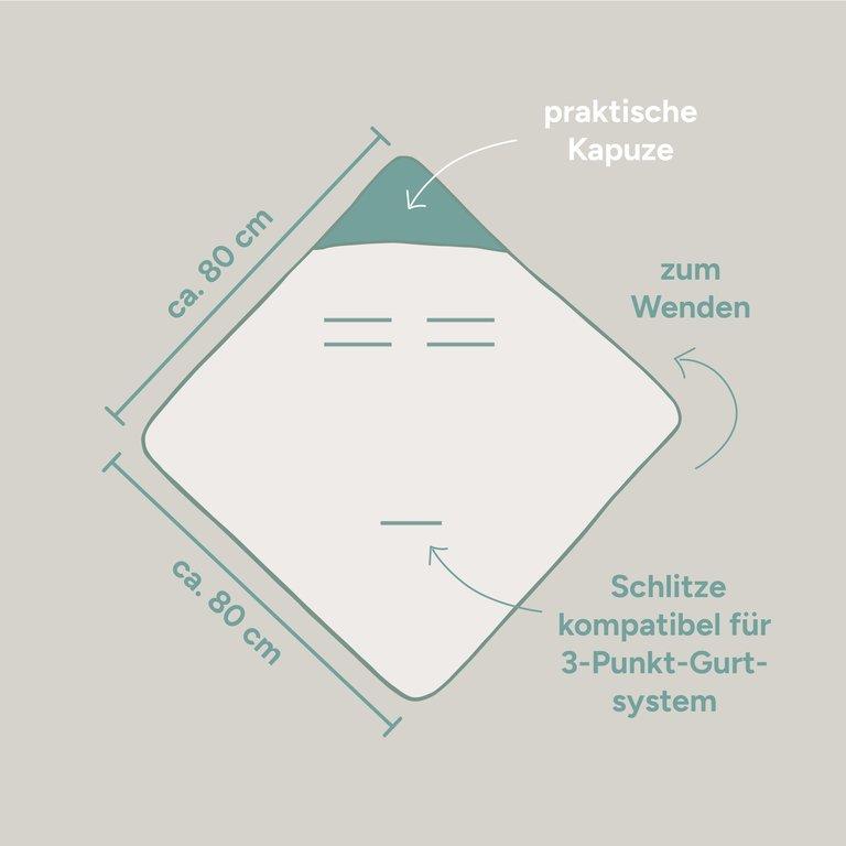 Einschlagdecke | Beige-Creme