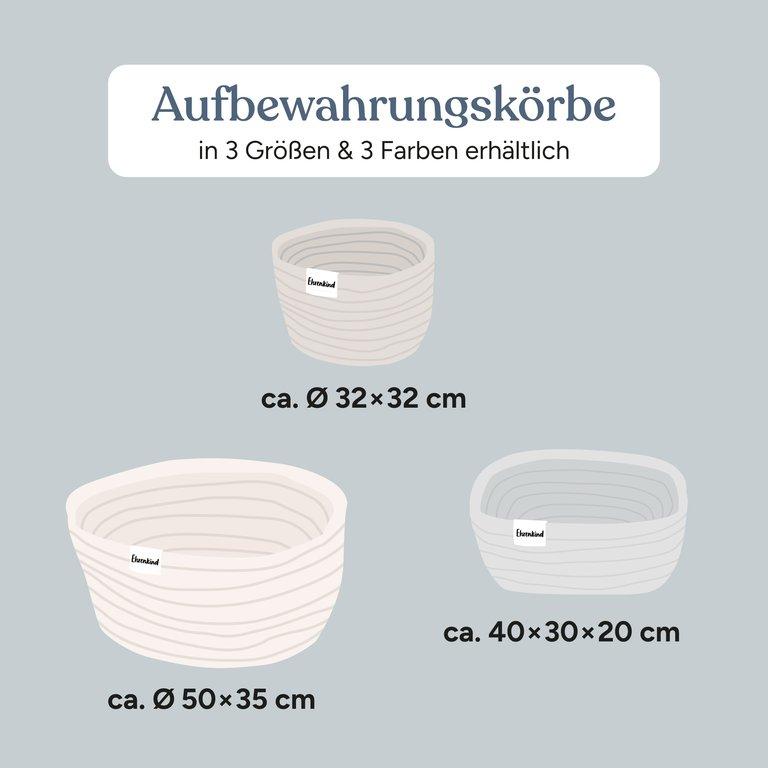 Aufbewahrungskorb | 32x32 cm | Natur