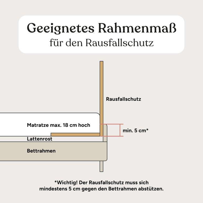 Rausfallschutz | Buche (Transparent Lackiert) | 120 cm