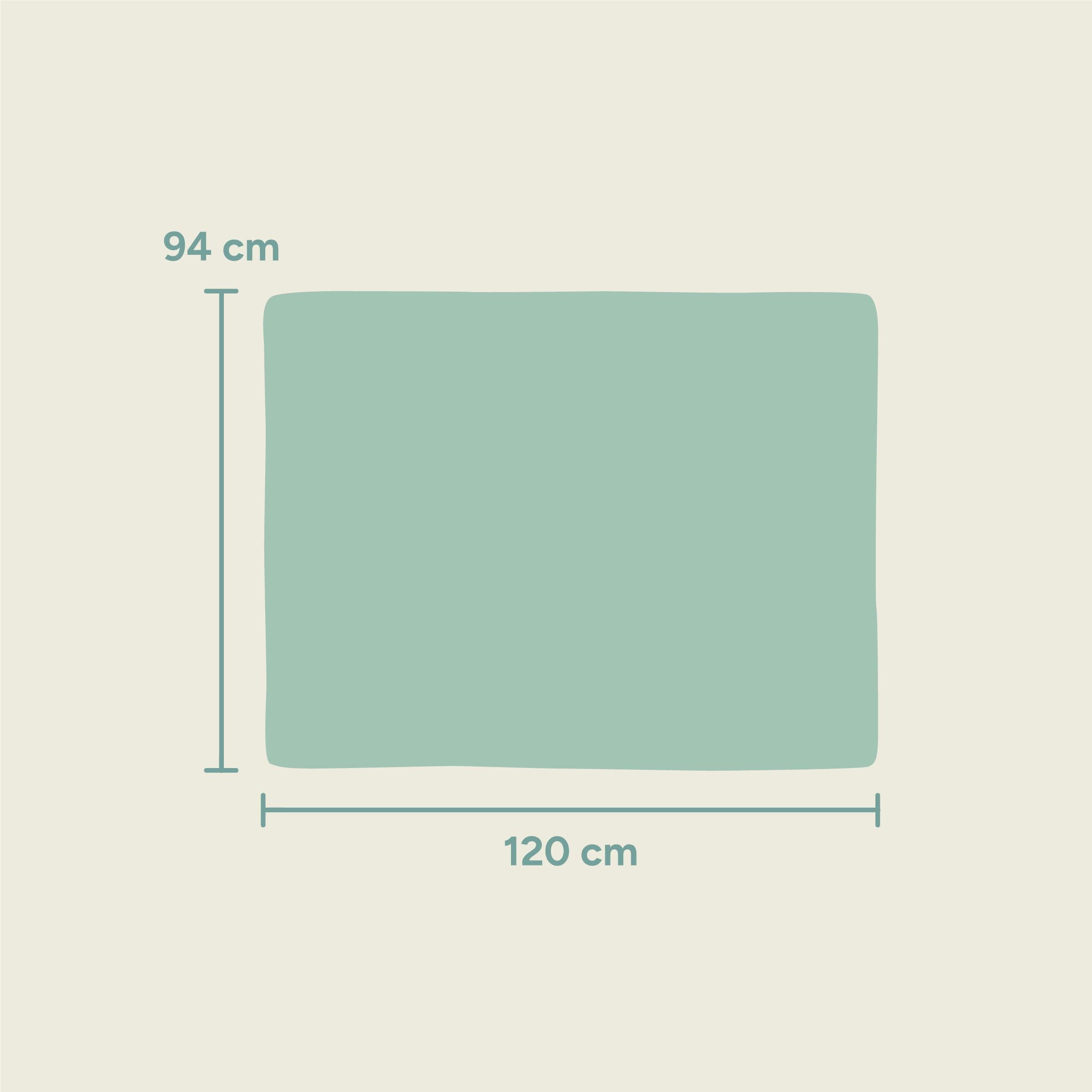 Bodenmatte | Hellblau | 120x94 cm