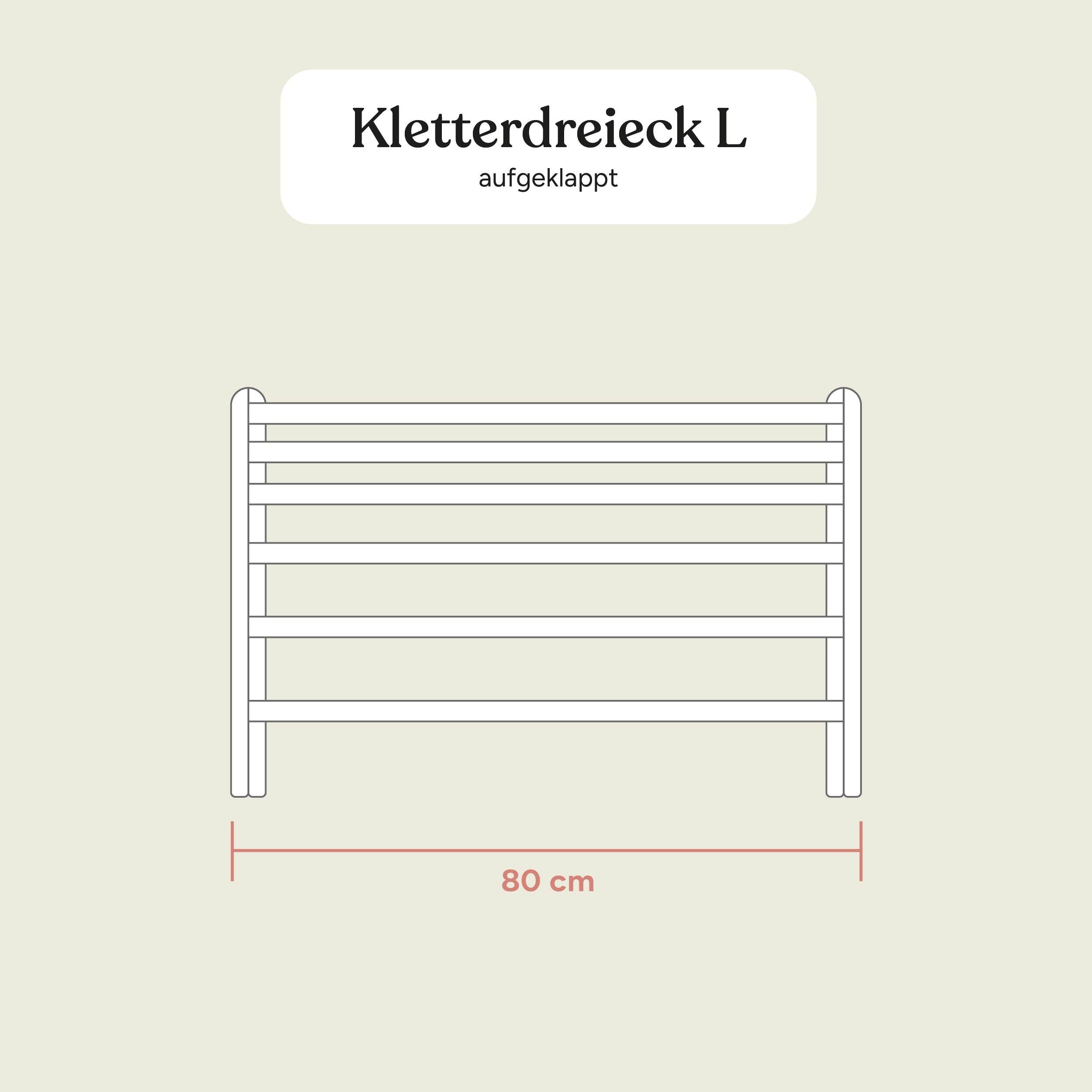 Kletterdreieck | Buche Natur | L | Selbstmontage | 9736