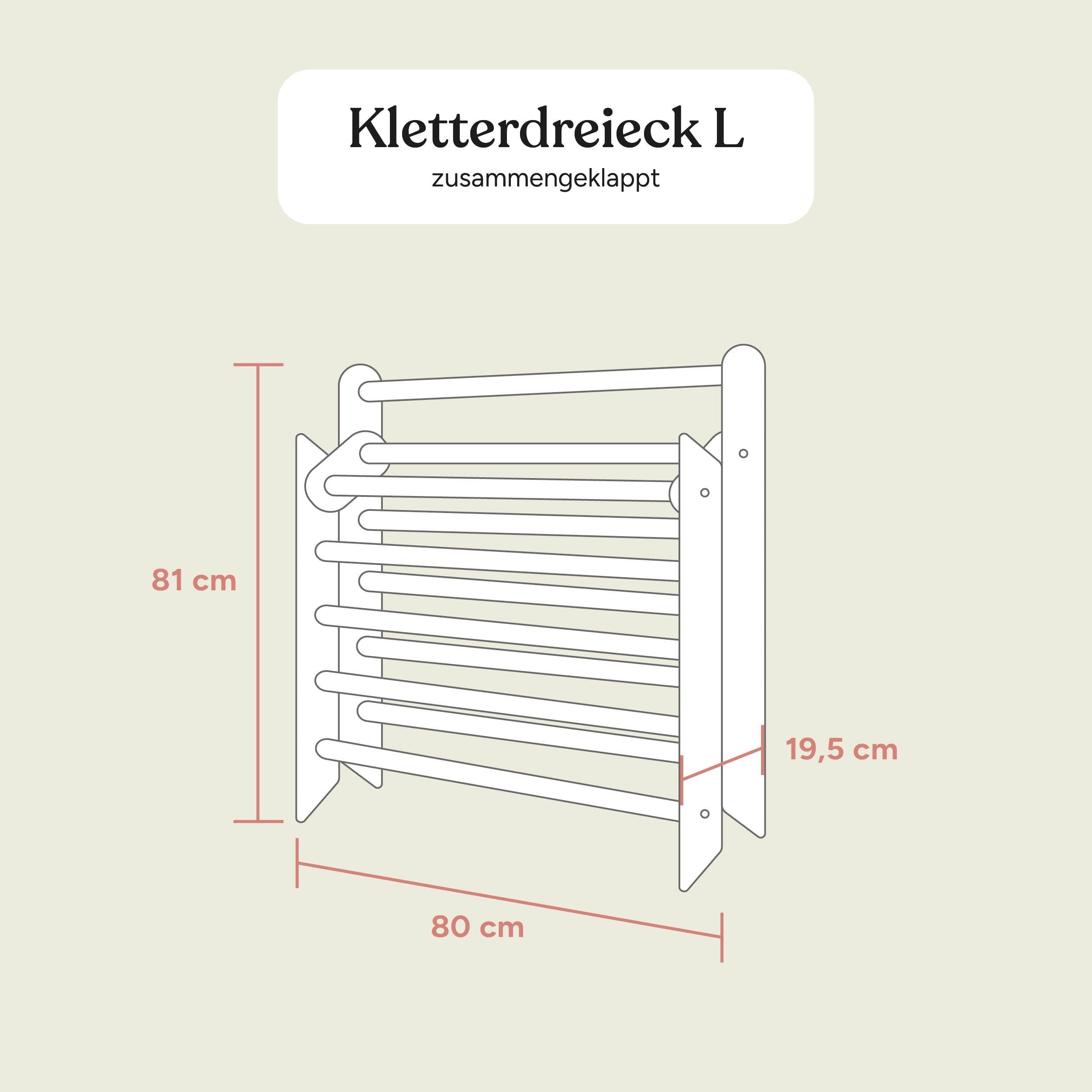 Kletterdreieck | Buche Natur | L | Selbstmontage | 9736