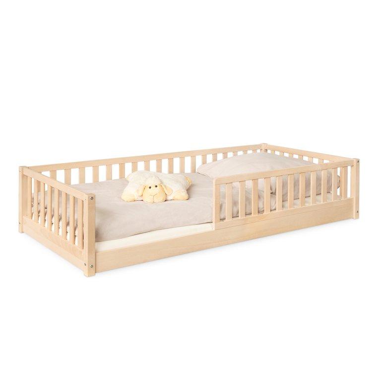 Bodenbett Livo - Natur / 90 × 200