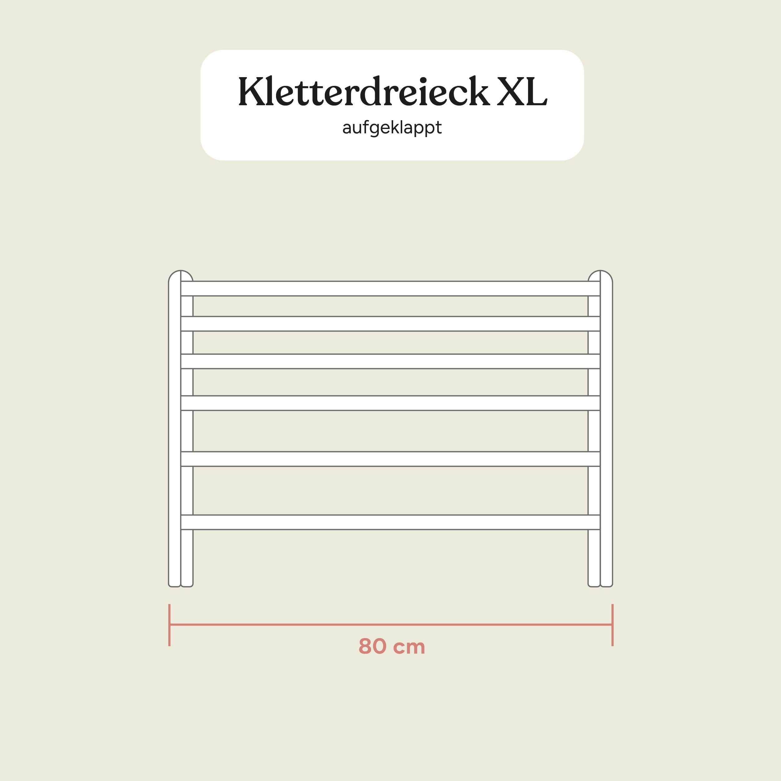 Kletterdreieck | Buche Natur | XL | Selbstmontage | 9736