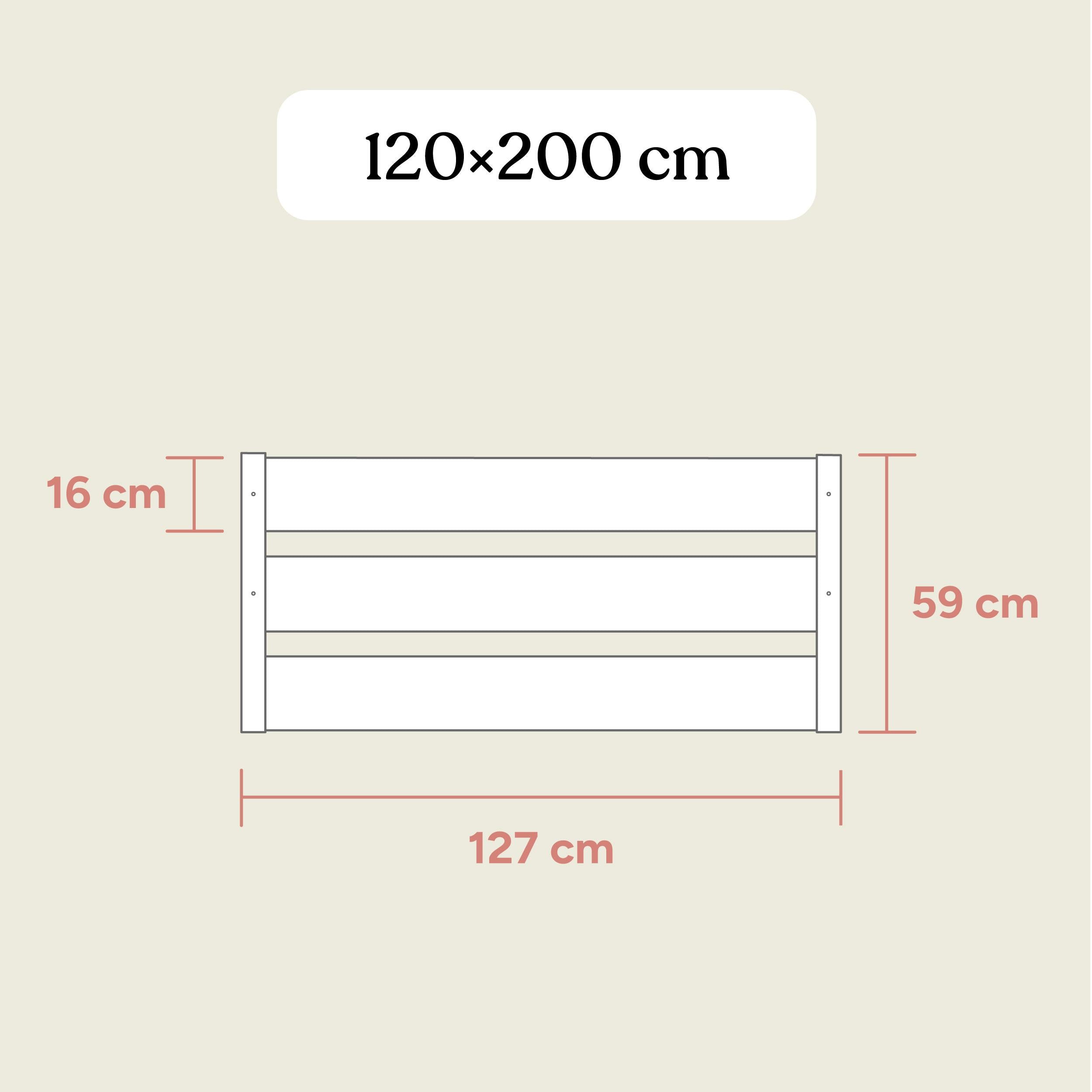 Kinderbett Nova | Buche Natur | 120x200 cm