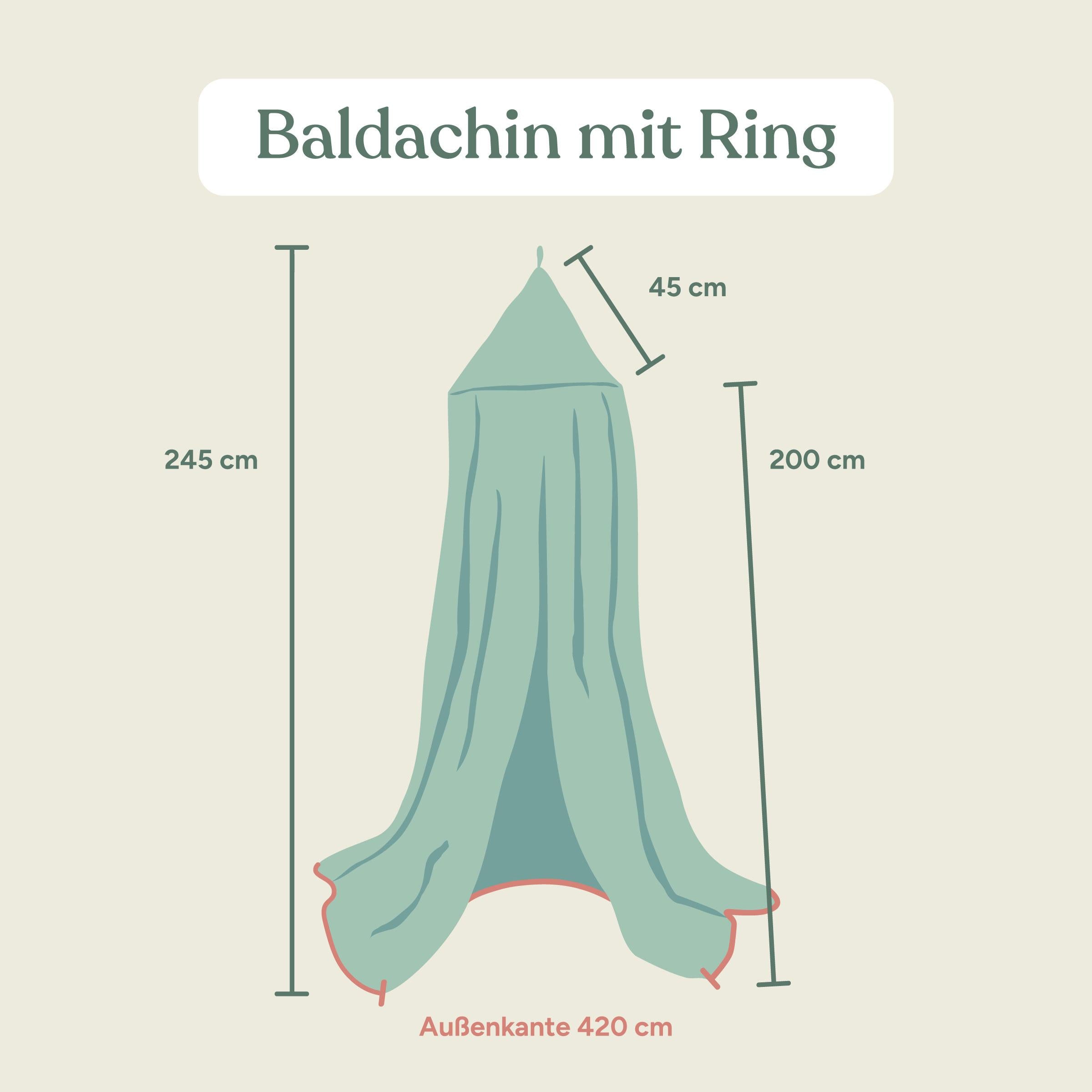 Baldachin mit Ring | Rosé