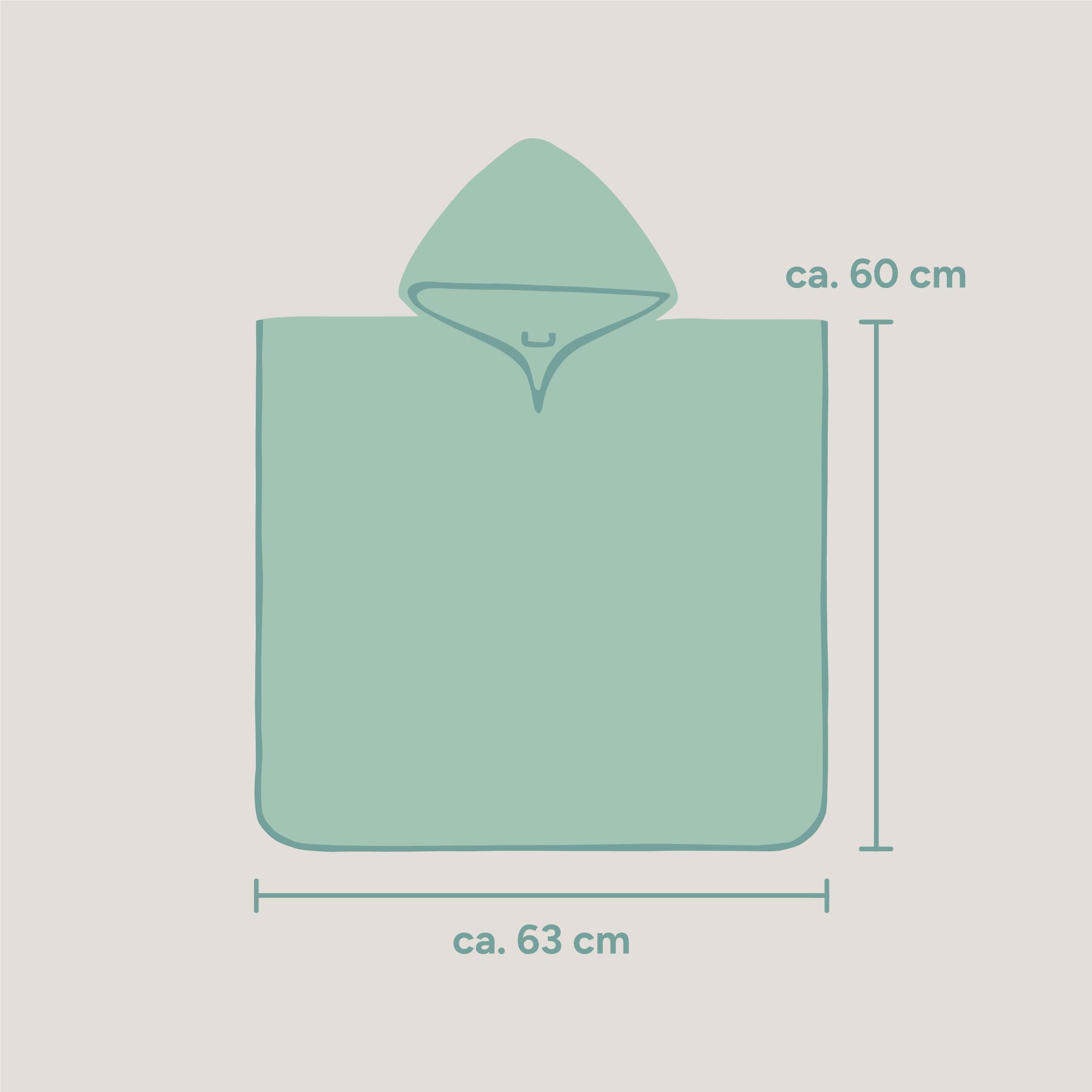 Badeponcho | Musselin | Jade
