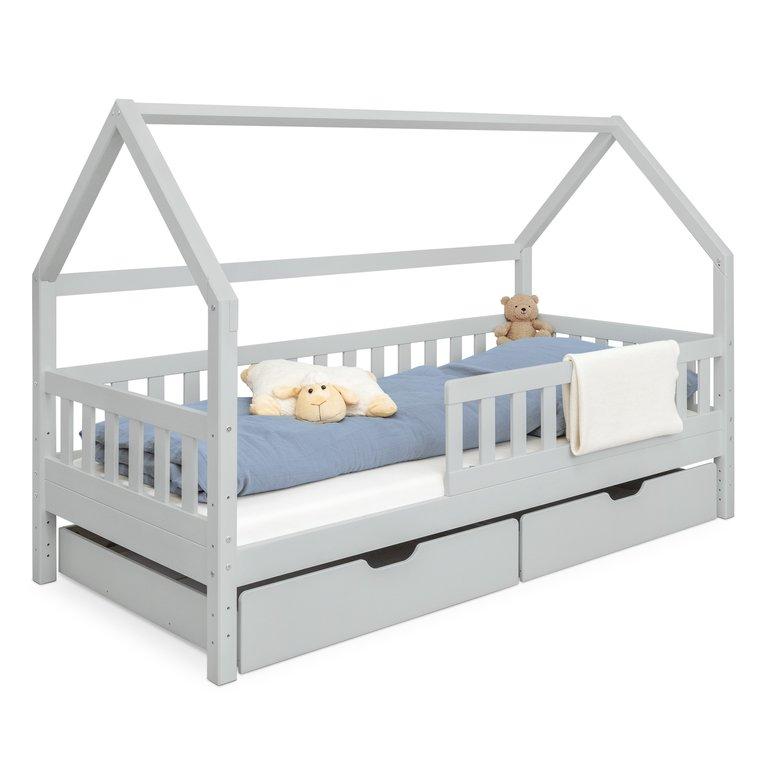 Hausbett mit 2 Schubladen