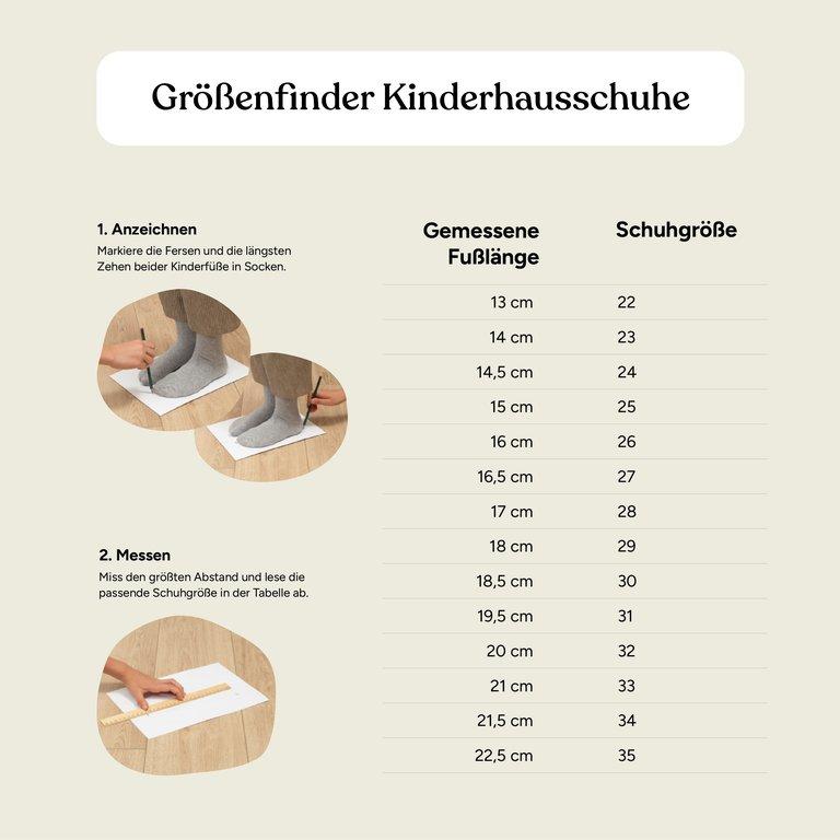 Kinder-Hausschuh flach | Hellbraun | 22