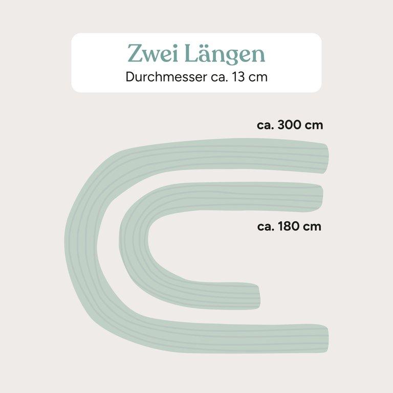 Bettschlange Cord | Rosé | 180 cm