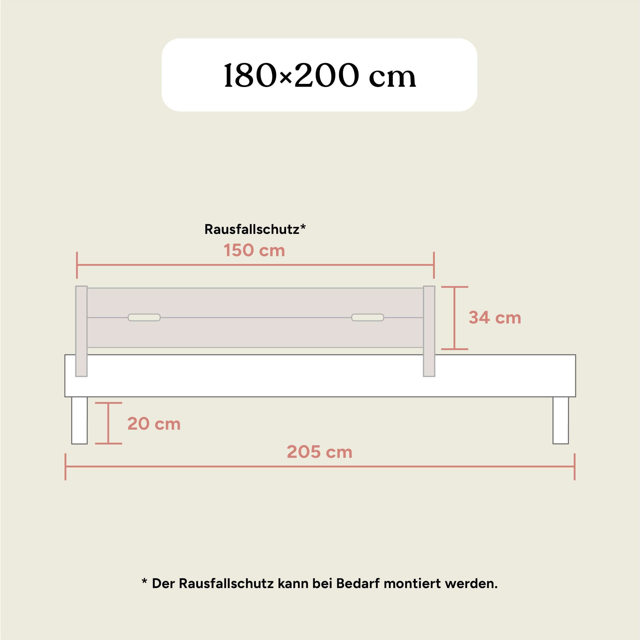Familienbett Plano | Buche Natur | 180x200 cm