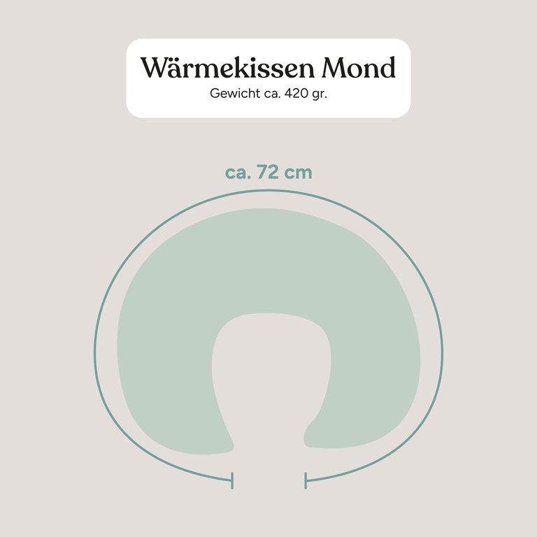 Wärmekissen | Kirschkern Mond Jeansblau