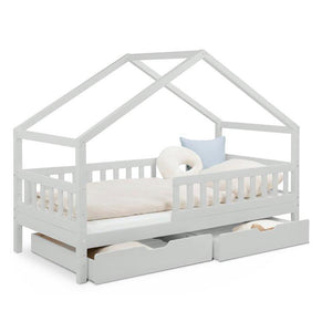 Hausbett mit 2 Schubladen