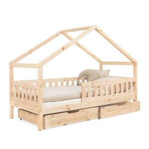 Hausbett mit 2 Schubladen