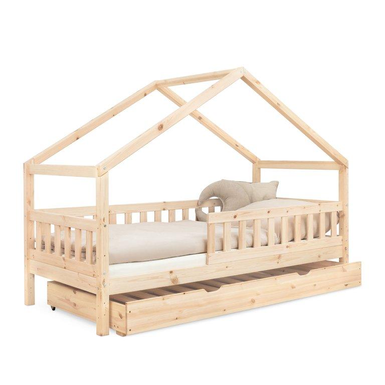 Hausbett mit Bettkasten