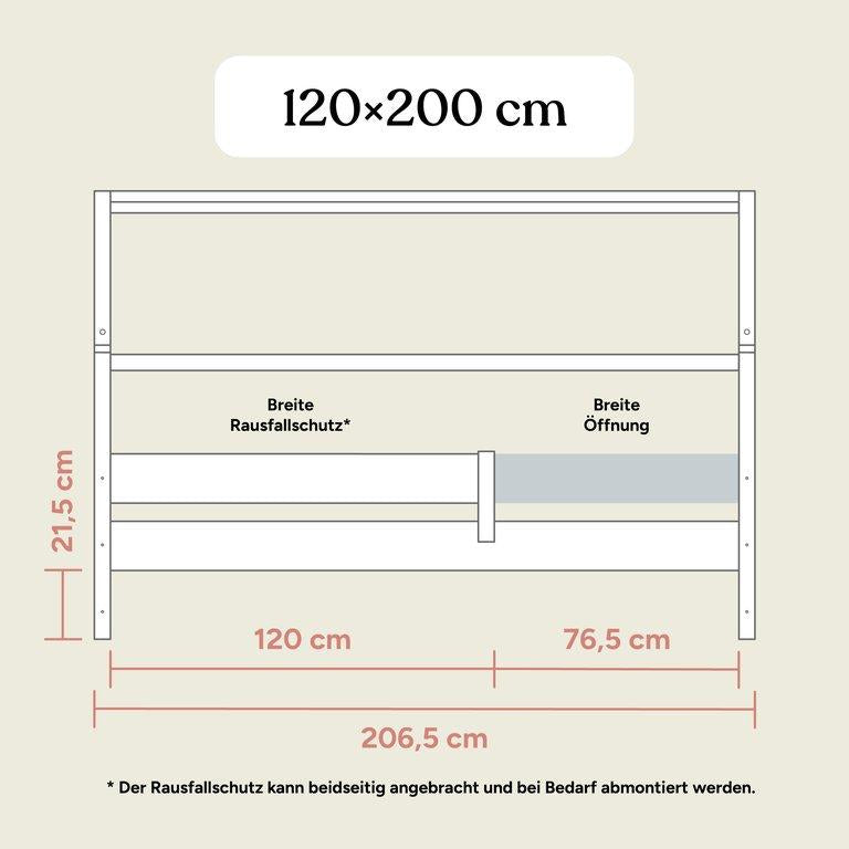 Hausbett Nova | Buche Natur | 120x200 cm