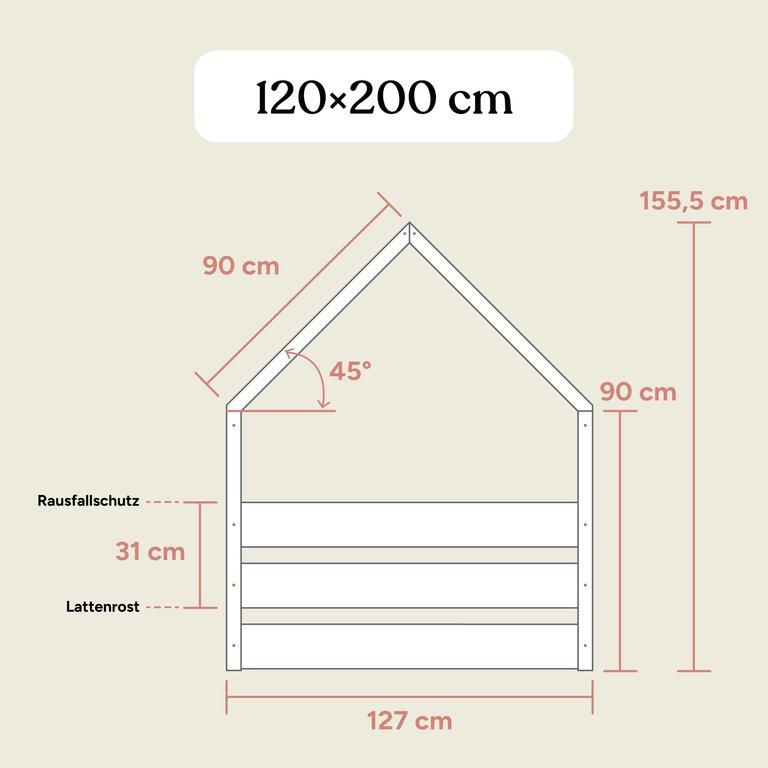 Hausbett Nova | Buche Natur | 120x200 cm