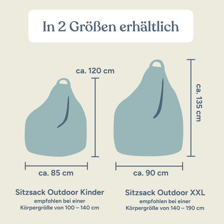 Outdoor Sitzsack XXL | Grau