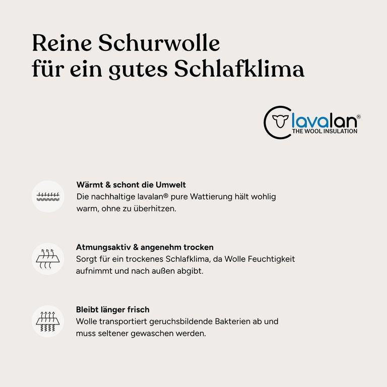 Babyschlafsack | ganzjährig | Wollfüllung | Hellbraun Melange | 74/80