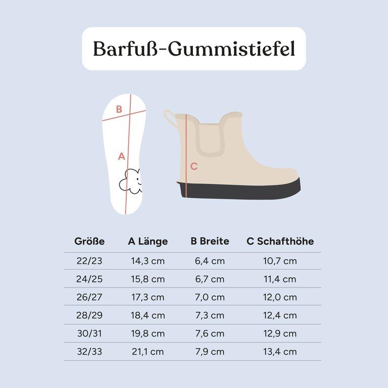 Barfuß-Gummistiefel | Bordeaux | 30/31