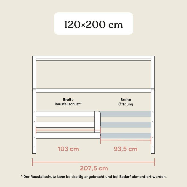 Hausbett Sona | Kiefer Natur | 120x200 cm