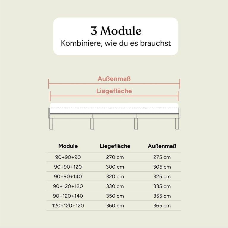 Familienbett Plano | Eiche Geölt | 240x200 cm