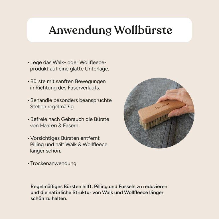 Wollbürste | Buche geölt