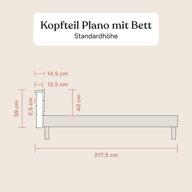 Familienbett Plano Kopfteil  | Buche Natur | 90 cm