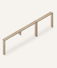Ablage Esche für Bett 270x200 cm (180/90)
