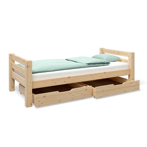 Einzelbett mit 2 Schubladen