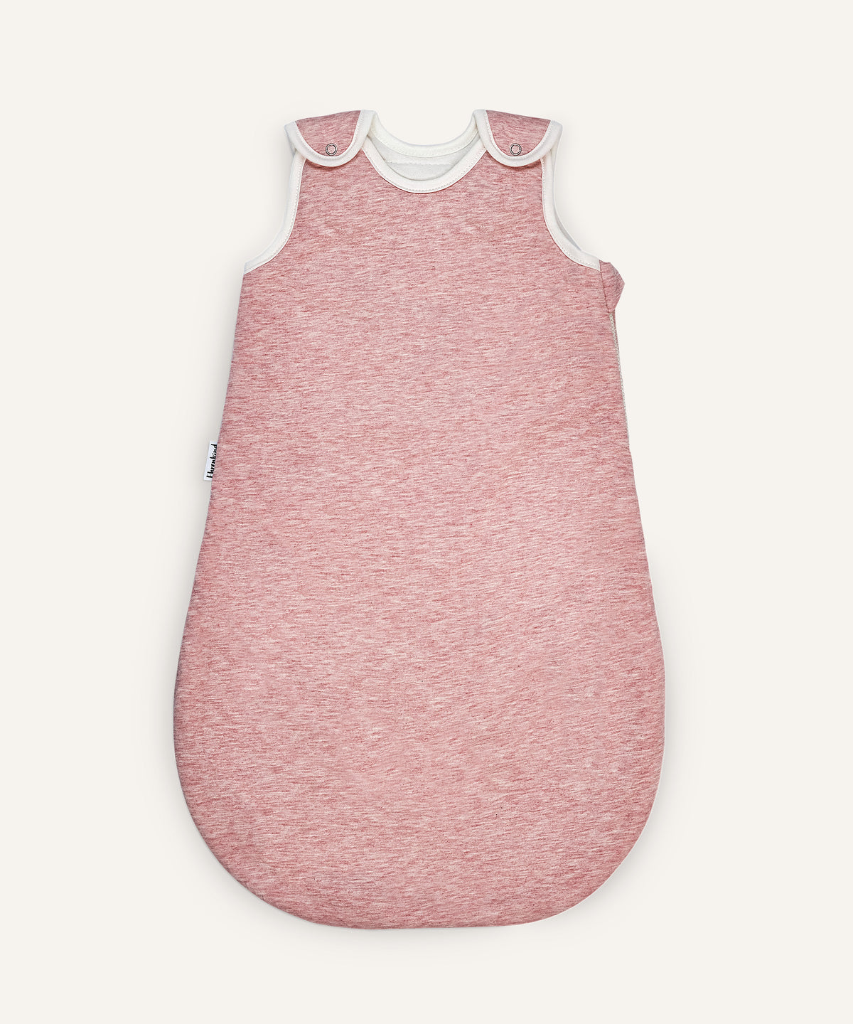 Babyschlafsack rund mit Wollfüllung rosé.