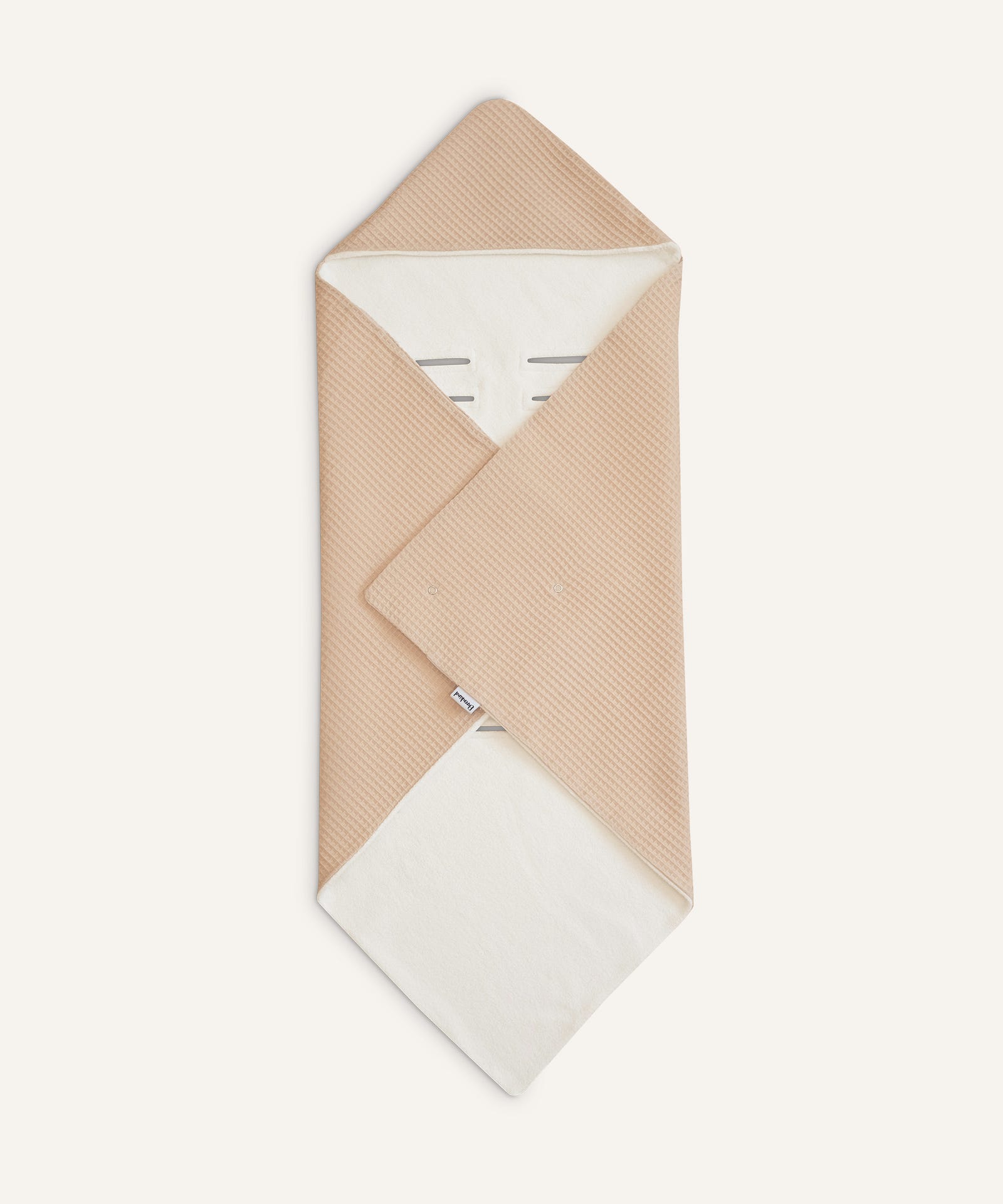 Einschlagdecke Beige-Creme.