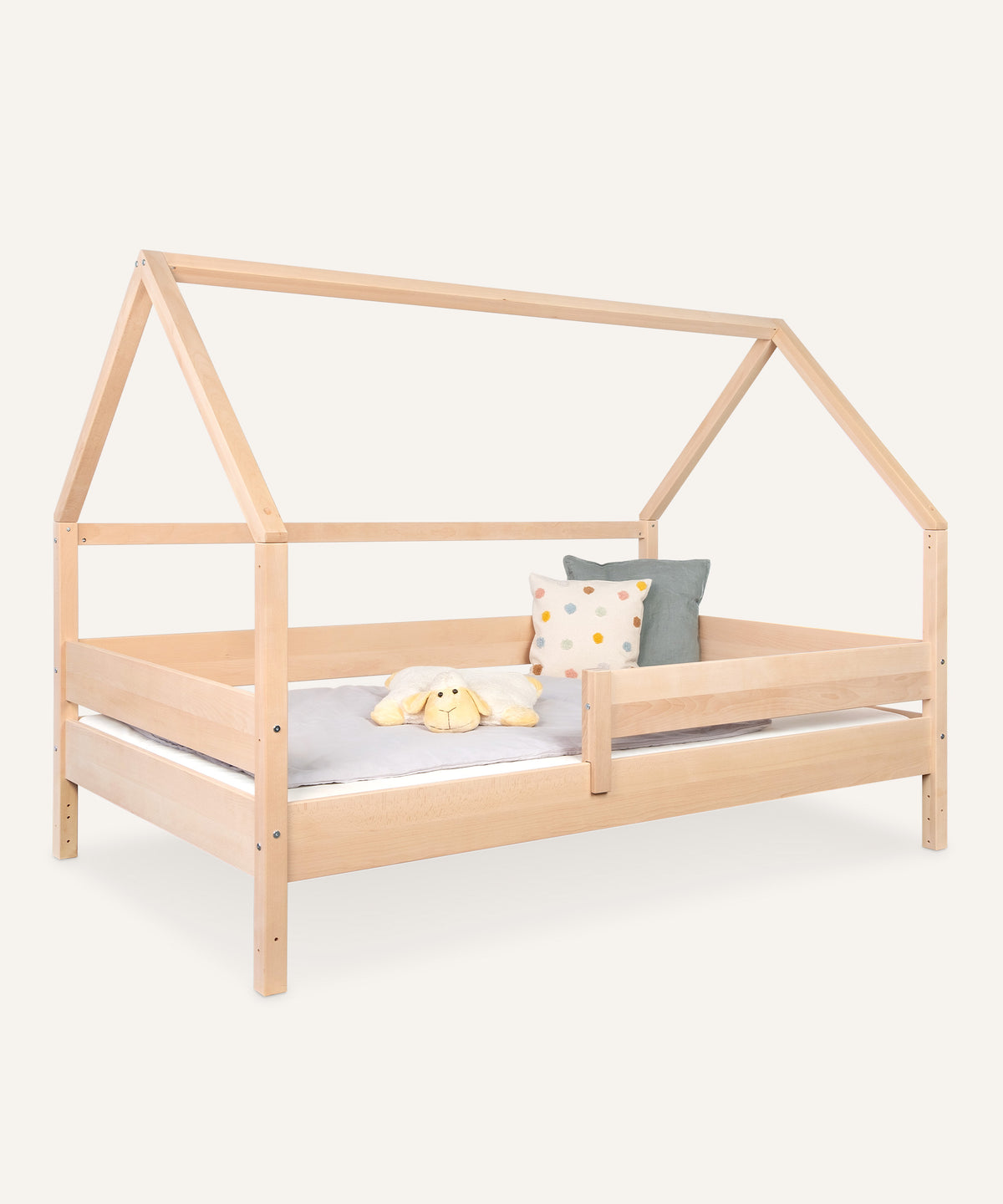 Ehrenkind Hausbett Buche B3 120x200 Natur.