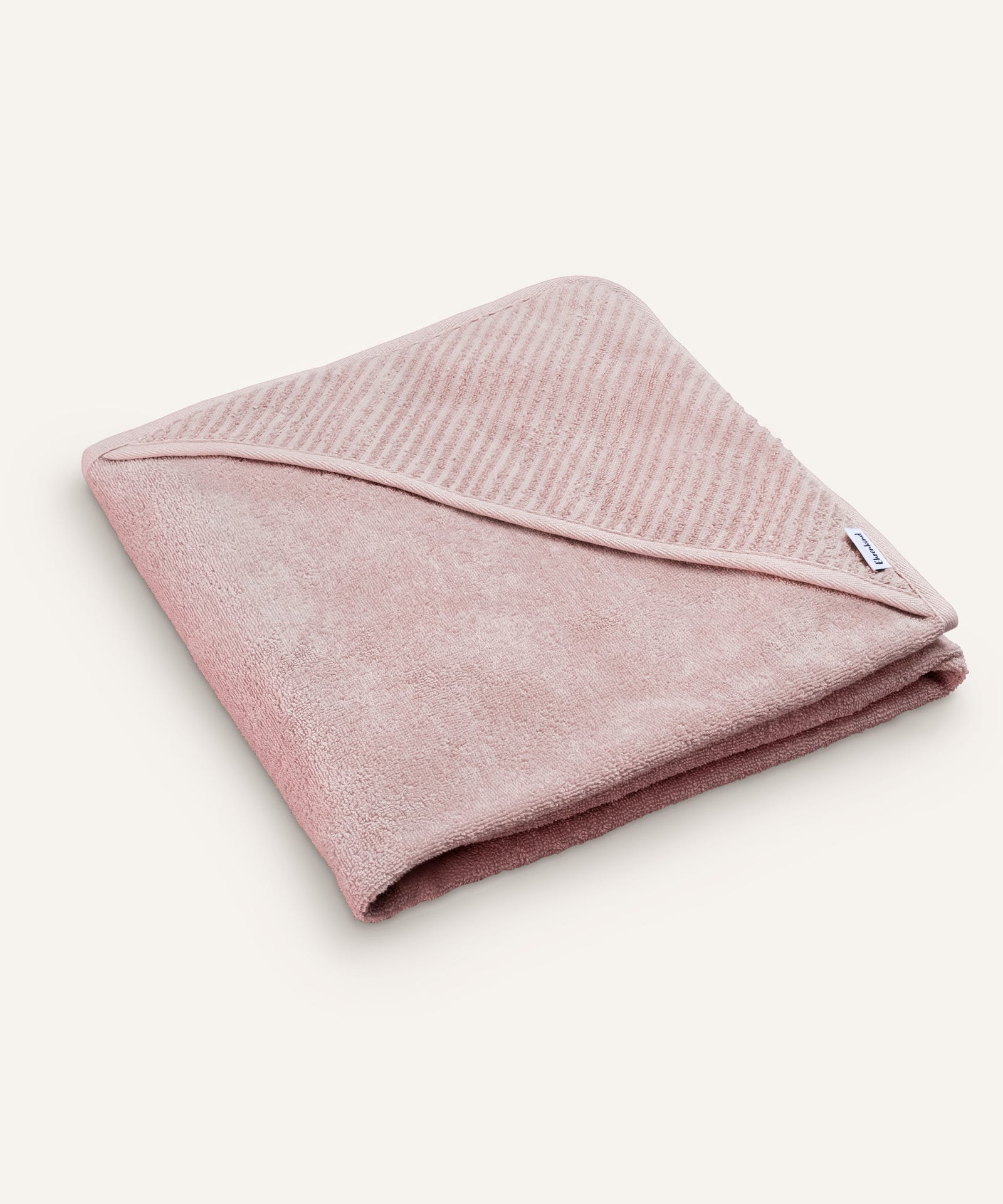 Ehrenkind Kapuzenhandtuch Rosé.