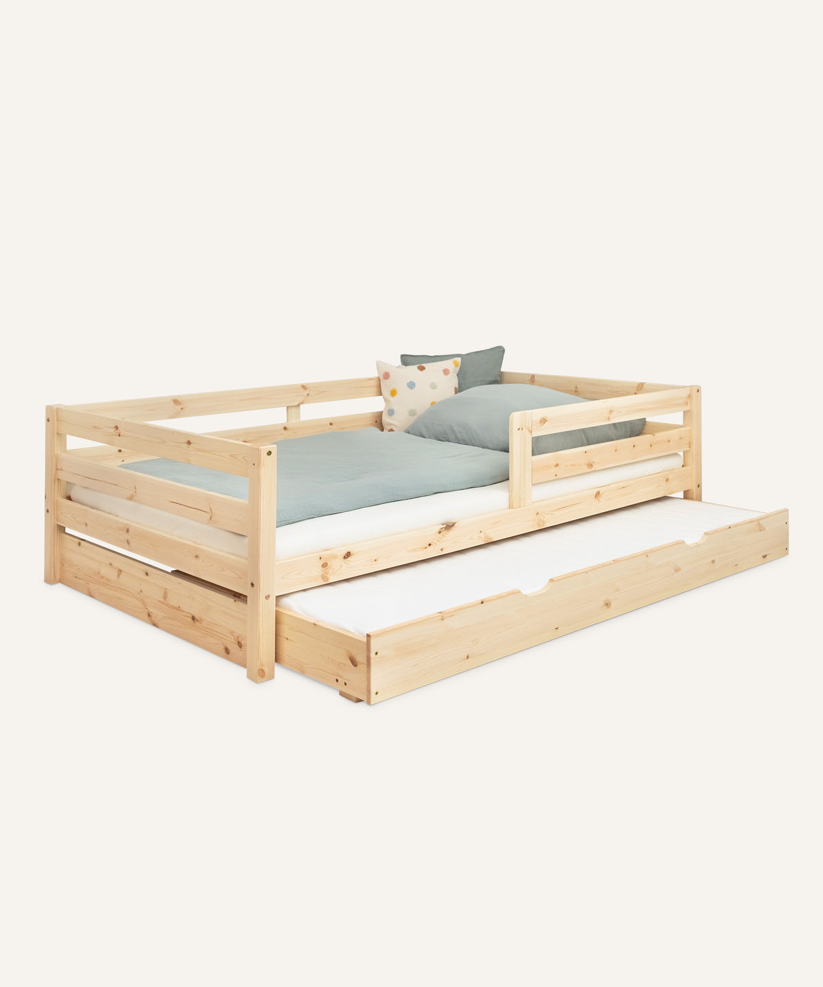 Ehrenkind Kinderbett Kiefer K3 Natur 120x200 mit Bettkasten.