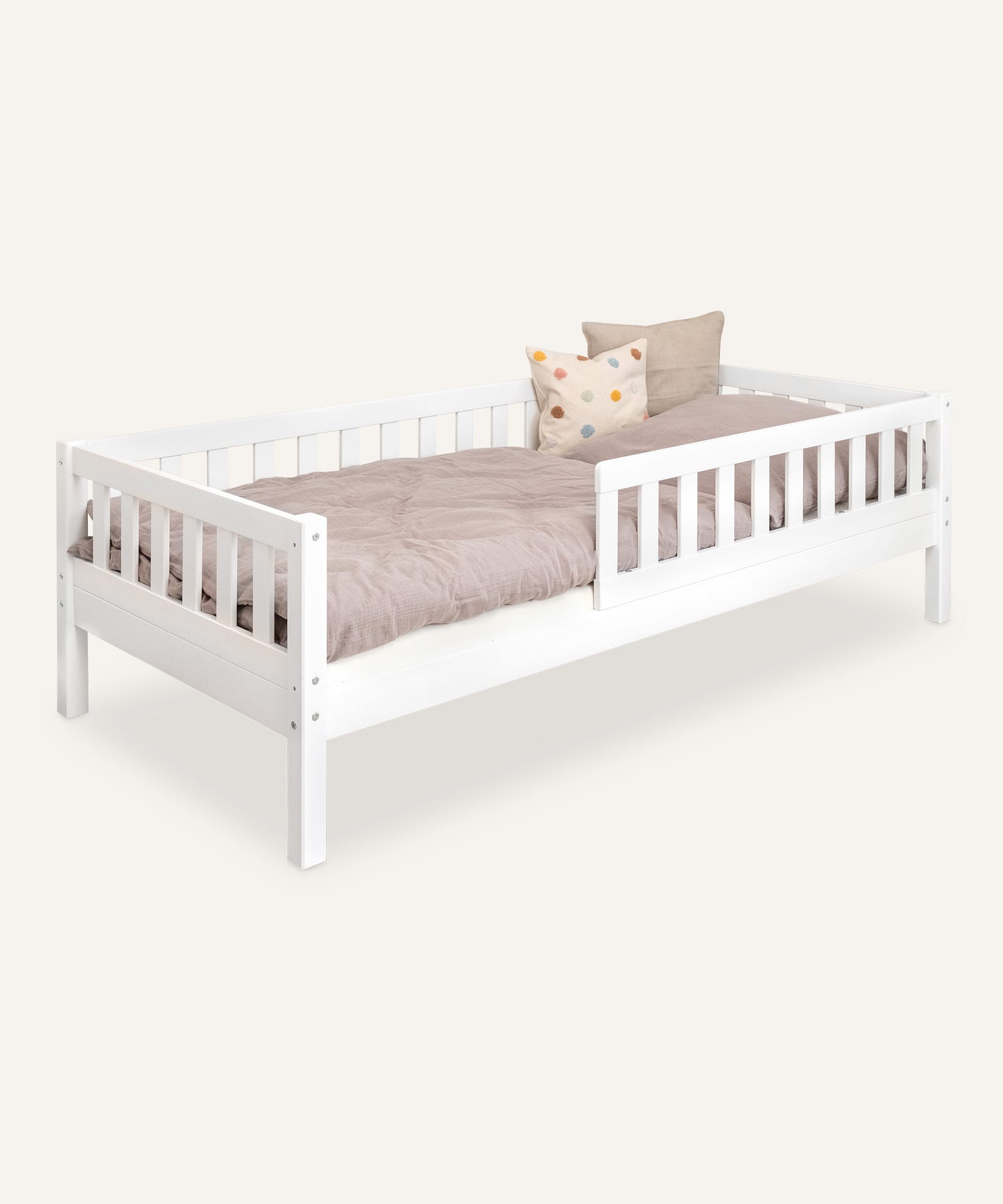 Ehrenkind Kinderbett Kiefer weiß.